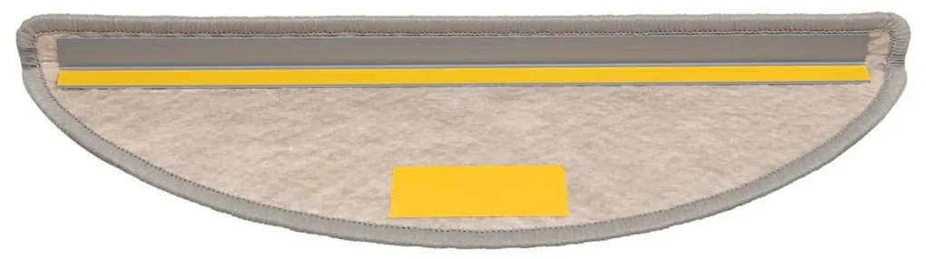 30 db ezüst lépcsőszőnyegek öntapadós szizál kinézetű 56x17x3cm