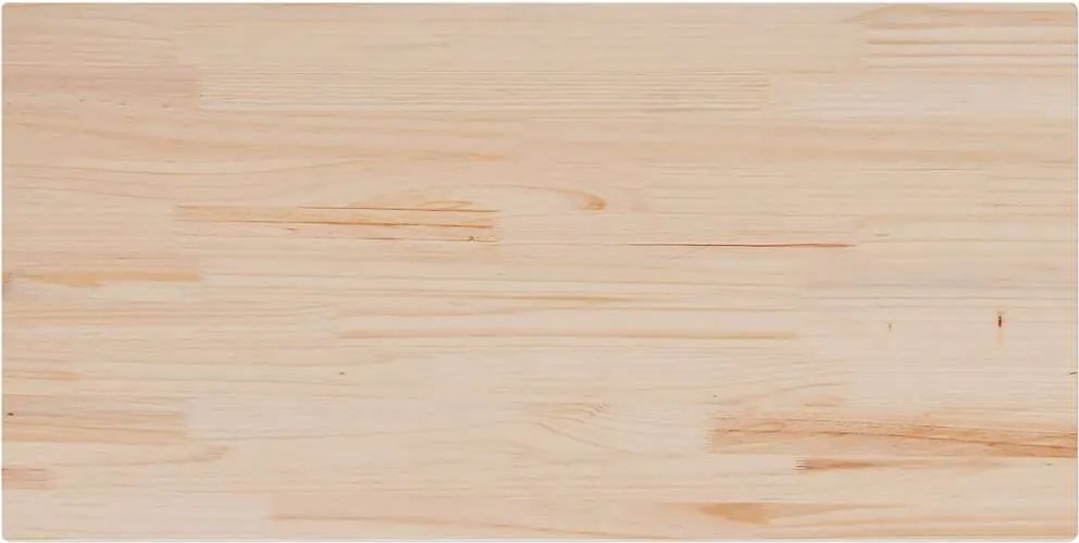 vidaXL tömör fenyőfa téglalap alakú asztallap 100 x 50 x 2,5 cm