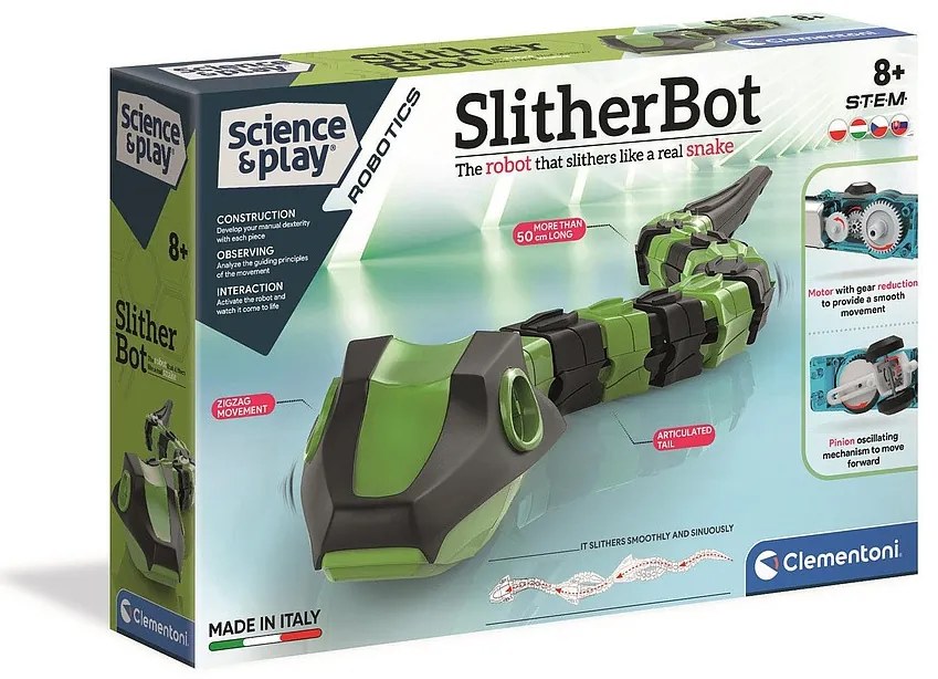 Kígyó Slither Bot építőjáték Clementoni