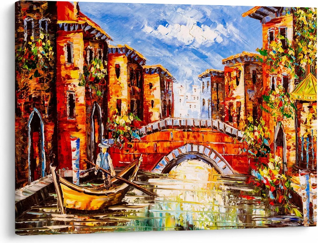 Kép - Olajfestmény a városról III. (70x50 cm)