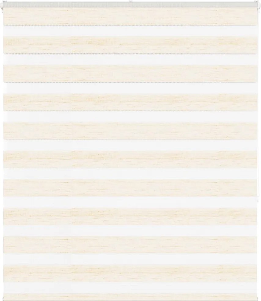 vidaXL zebrafüggönnyel márványbézs szövetszélesség 120,9 cm poliészter