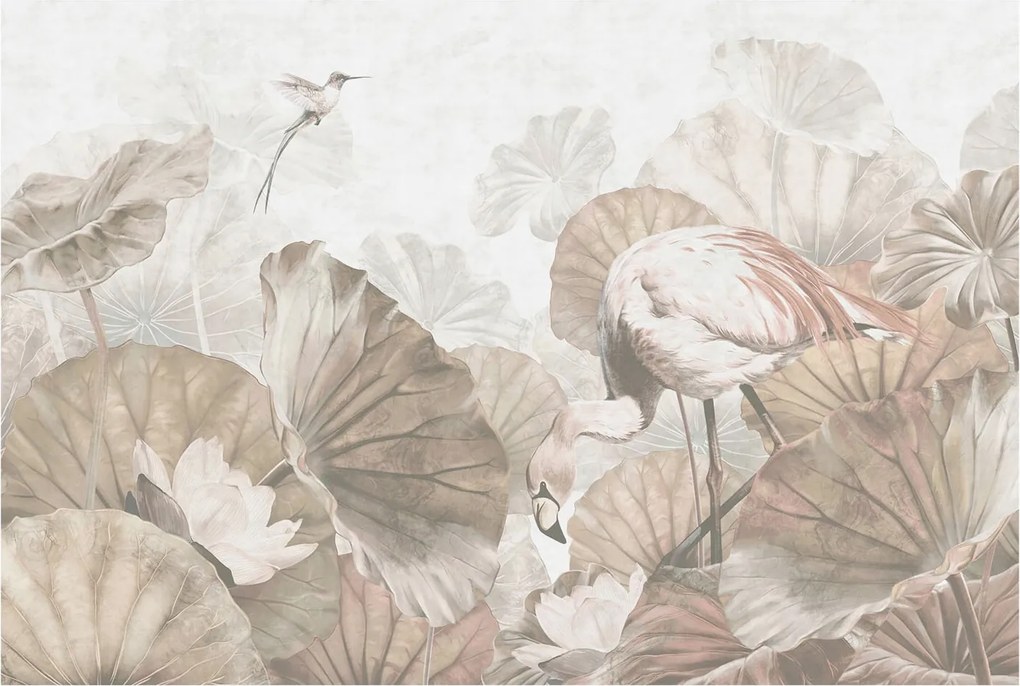 Divatos 3D Fali Tapéta Elegáns természet 104x70 Ragasztóval