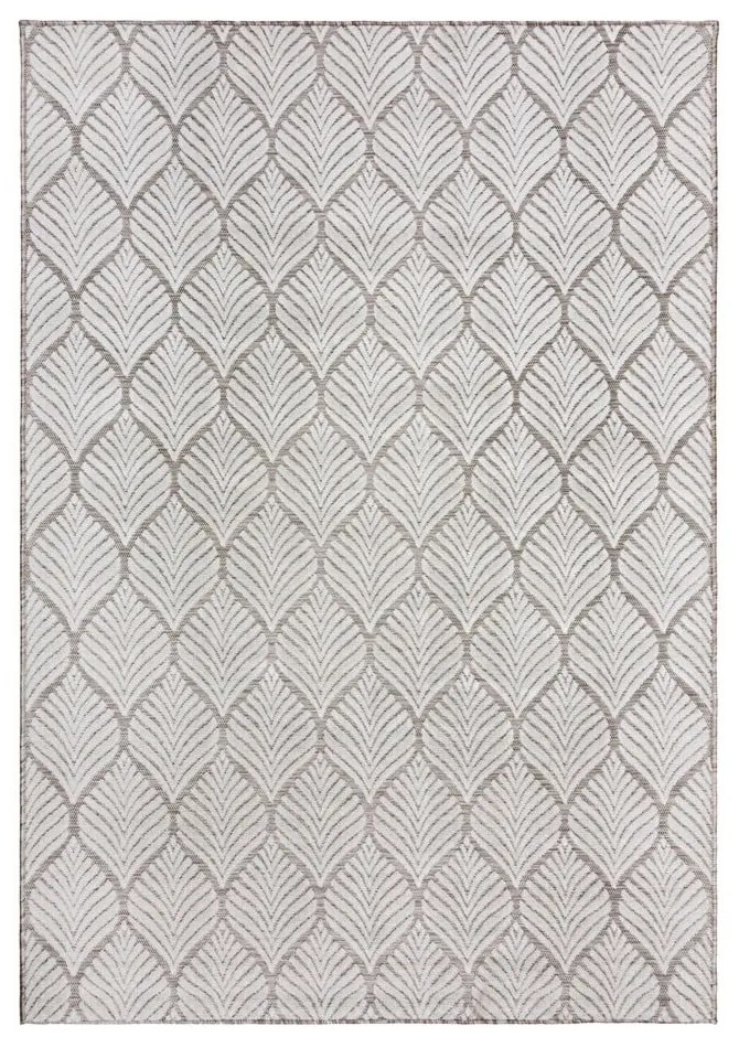 Elefántcsont színű kültéri-beltéri szőnyeg 120x170 cm Elm Leaf – Flair Rugs