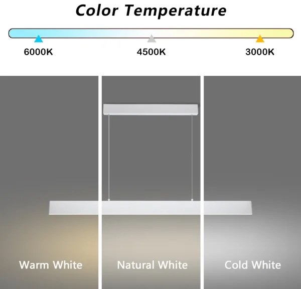 Brilagi - LED Dimmelhető csillár zsinóron SLIMLINE LED/40W/230V 3000-6000K fehér + távirányító