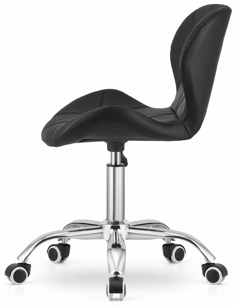 AVOLA irodai szék ökobőr kivitelben, fekete