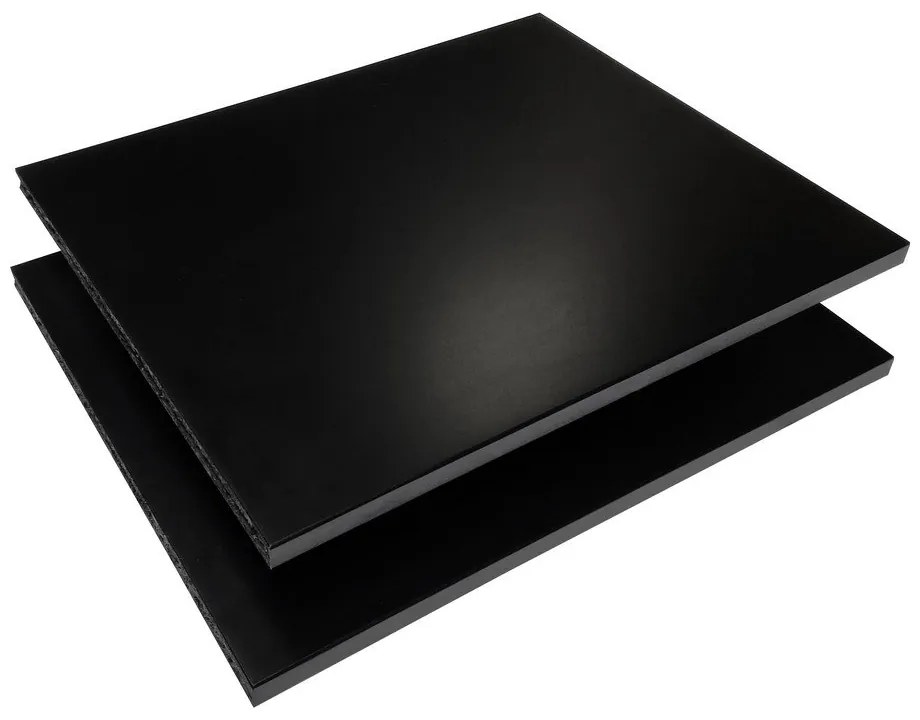 Fekete polc szett moduláris polcrendszerhez 2 db-os 32x27 cm Mistral Kubus - Hammel Furniture