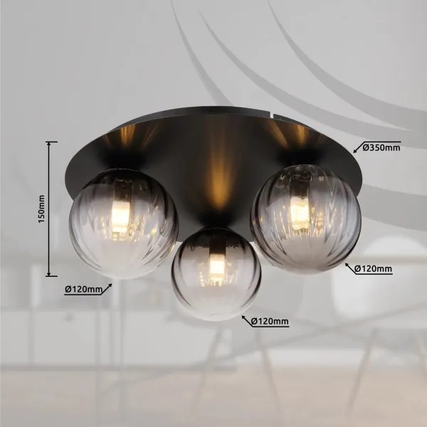 Globo 15216-3 - Mennyezeti lámpa DALLERTA 3xG9/10W/230V