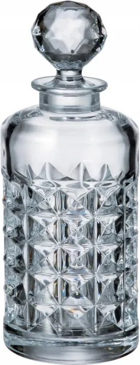 Bohemia Diamond Whisky Karaffa, 650 ml-es Üveg Kristály Ajándék