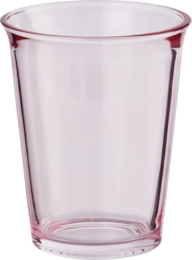 GALET üveg pohár 280 ml rózsaszín