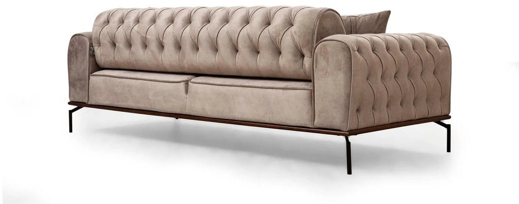Design 3-személyes kanapé Tamarice 230 cm krém