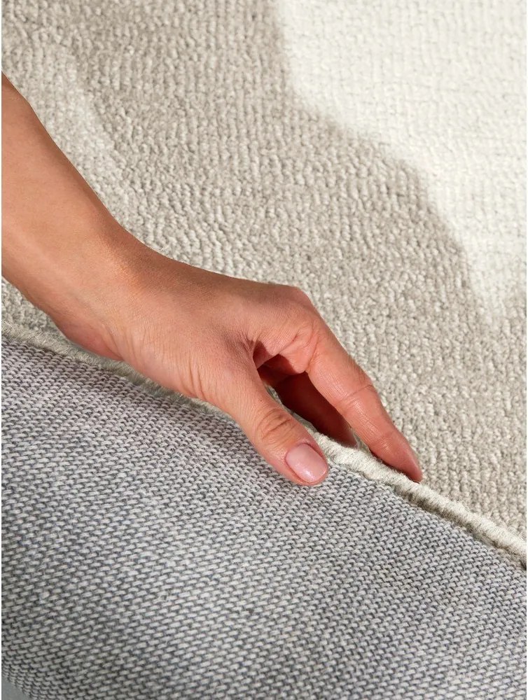 Krémszínű kézi szövésű gyapjúkeverék szőnyeg 125x200 cm Kari Organic – Villeroy&amp;Boch