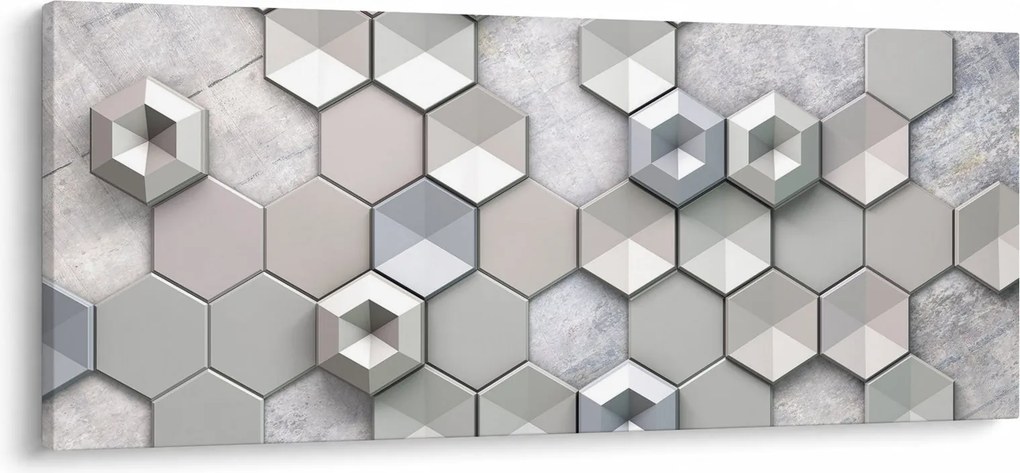A 3D absztrakció képe (120x50 cm)