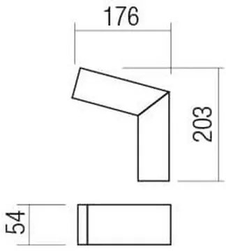 Redo 90510 - LED Kültéri fali lámpa WOODY LED/10W/230V IP54 antracit