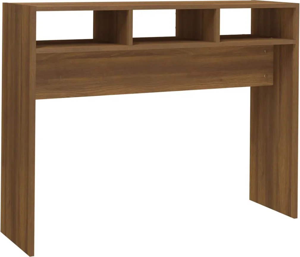 vidaXL barna tölgyszínű szerelt fa tálalóasztal 105 x 30 x 80 cm