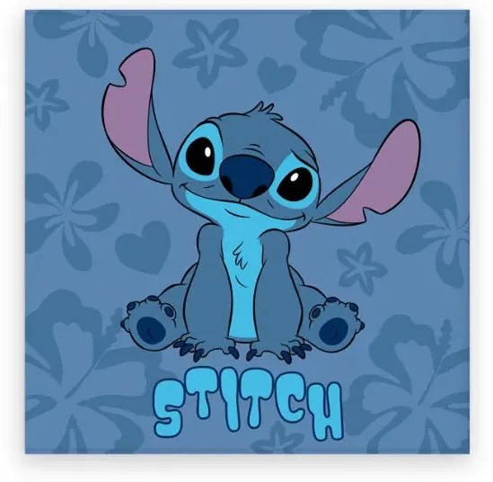 Disney Lilo és Stitch, A csillagkutya Blue Hibiscus kéztörlő, arctörlő, törölköző 30x30cm