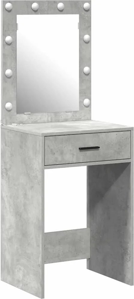vidaXL Öltözködőasztal fiókkal Beton Szürke 50 x 41 x 135 cm Faanyag