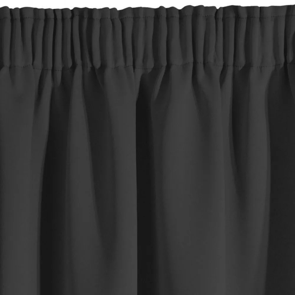 Sötétszürke sötétítő függöny hálószobába 135 x 270 cm