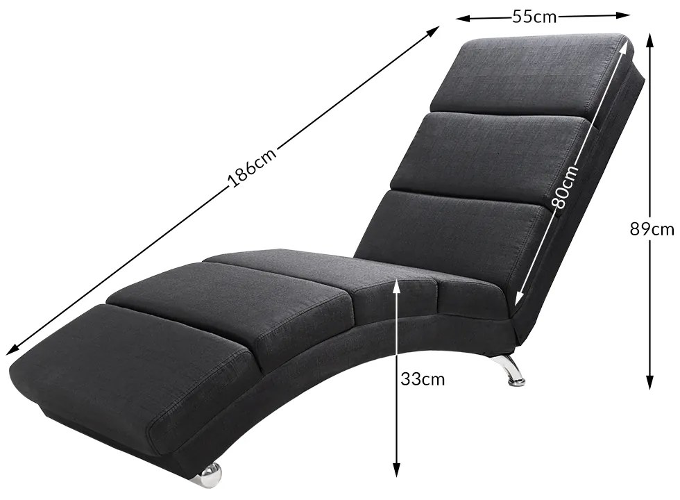 Casaria® London nyugágy masszázs- és fűtésfunkcióval - antracit