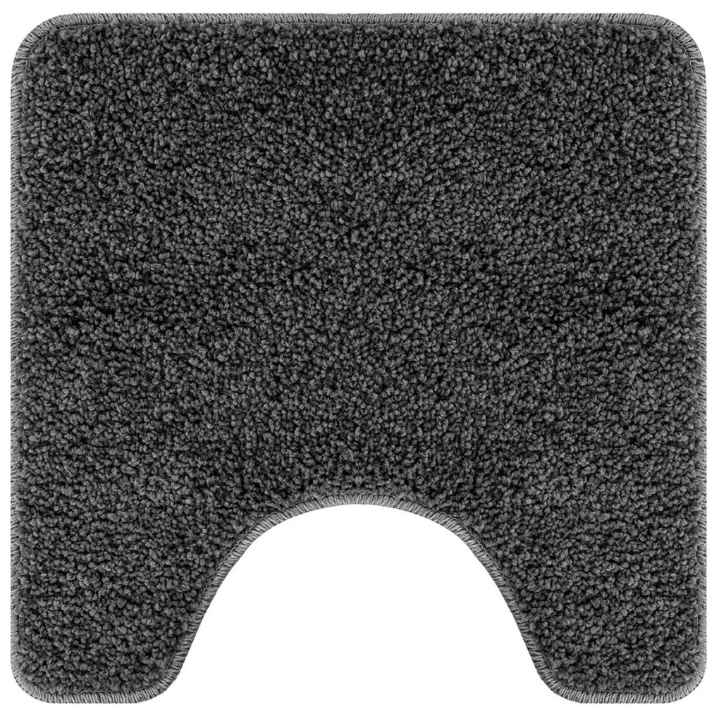 Fürdőszoba szőnyeg Sötétszürke 50 x 50 cm Polipropilén