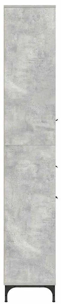 Fürdőszobai magas szekrény Beton szürke 31.5 x 33 x 190 cm