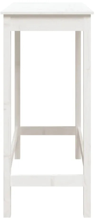 fehér tömör fenyőfa bárasztal 100 x 50 x 110 cm