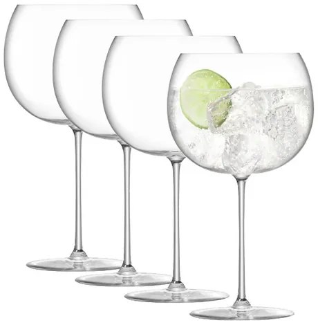 Sklenice Borough, 680 ml, čirá, set 4 ks - LSA International