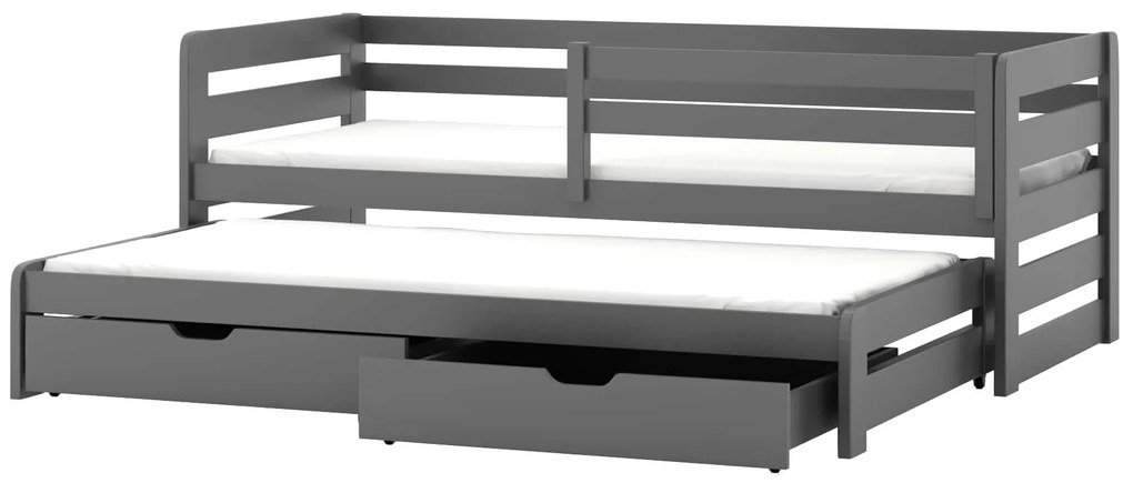 Gyerekágy 90 cm Sina (grafit) (ágyráccsal). 615022