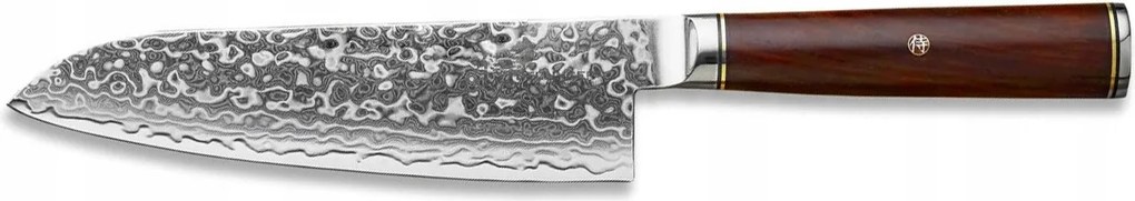 Konyhai kés Dellinger M390 Cocobolo, Santoku 180
