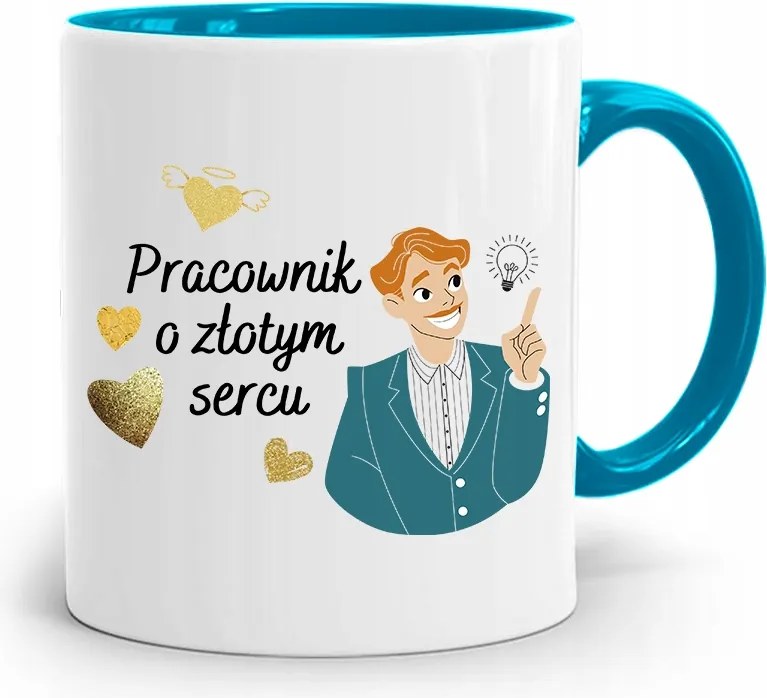 Arany Szívű Kék Bögre fényképes nyomattal