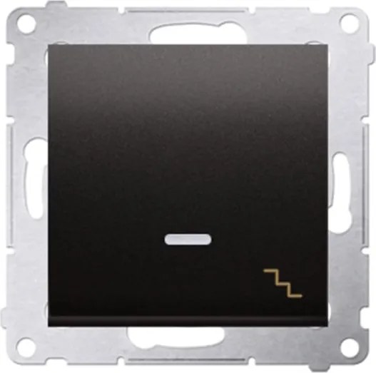 Simon 54 Lépcsőházi Kapcsoló, Egypólusú, Led Háttérvilágítással, Antracit Színű (DW6L)