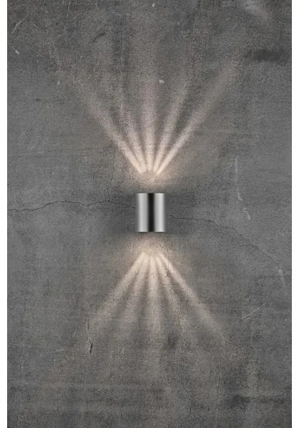 Nordlux - LED kültéri fali lámpa CANTO 2xLED/6W/230V IP44 rozsdamentes acél