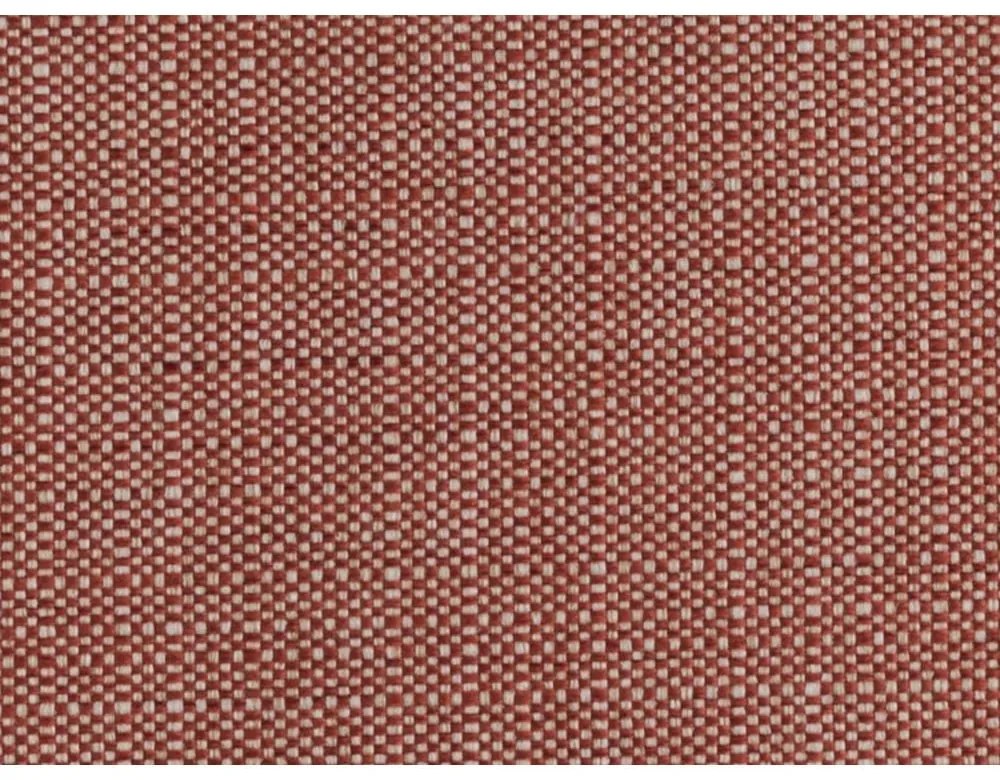 Téglavörös kárpitozott ágyneműtartós franciaágy ágyráccsal 160x200 cm Elizabeth – Micadoni