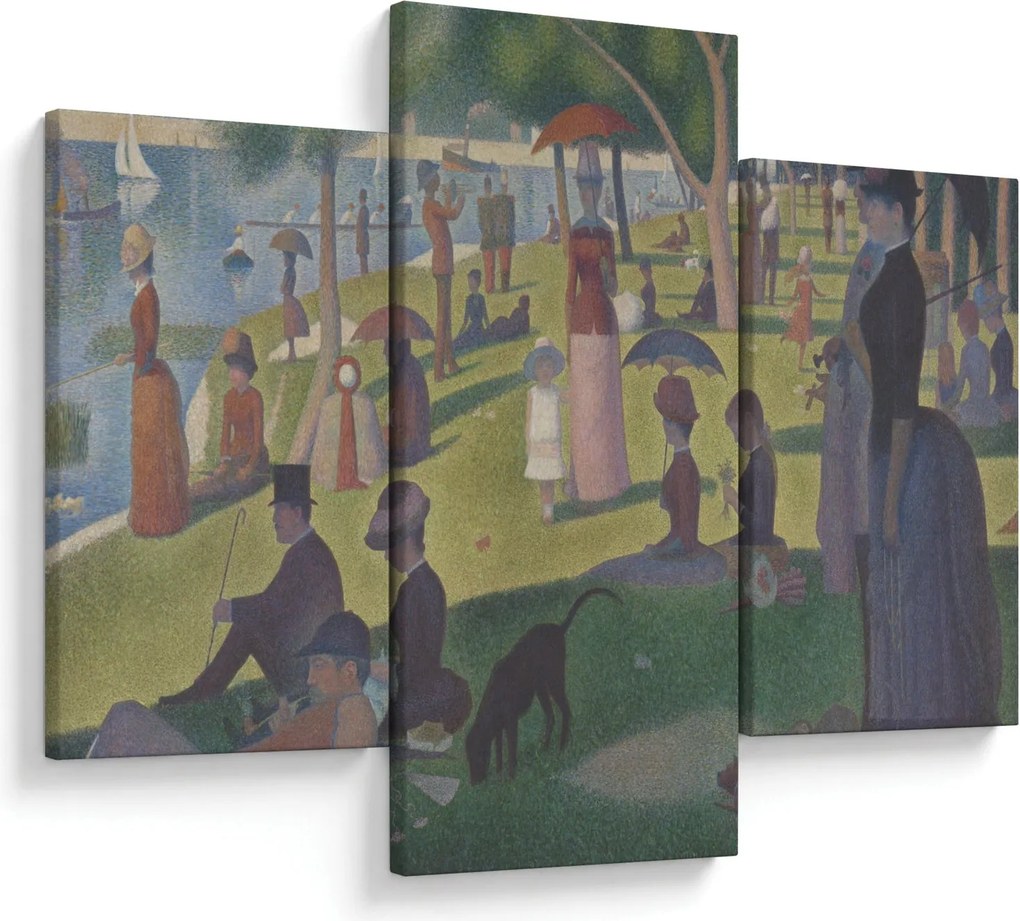 Kép - Georges Seurat, A Sunday on La Grande Jatte, reprodukciók (90x60 cm)
