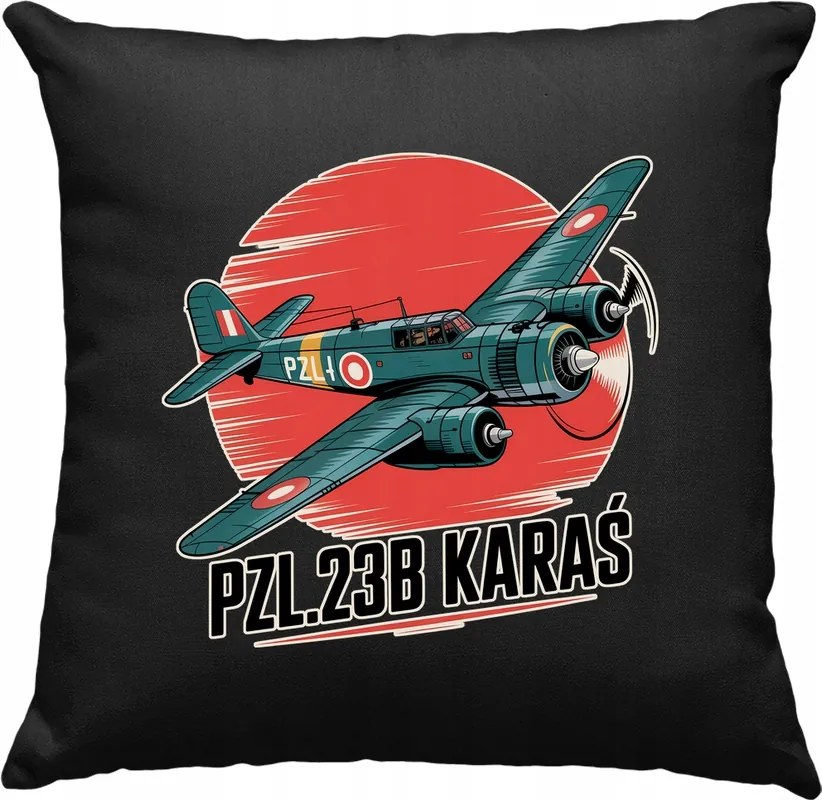Kárászpárna repülőgép aviáció retro 4 fekete