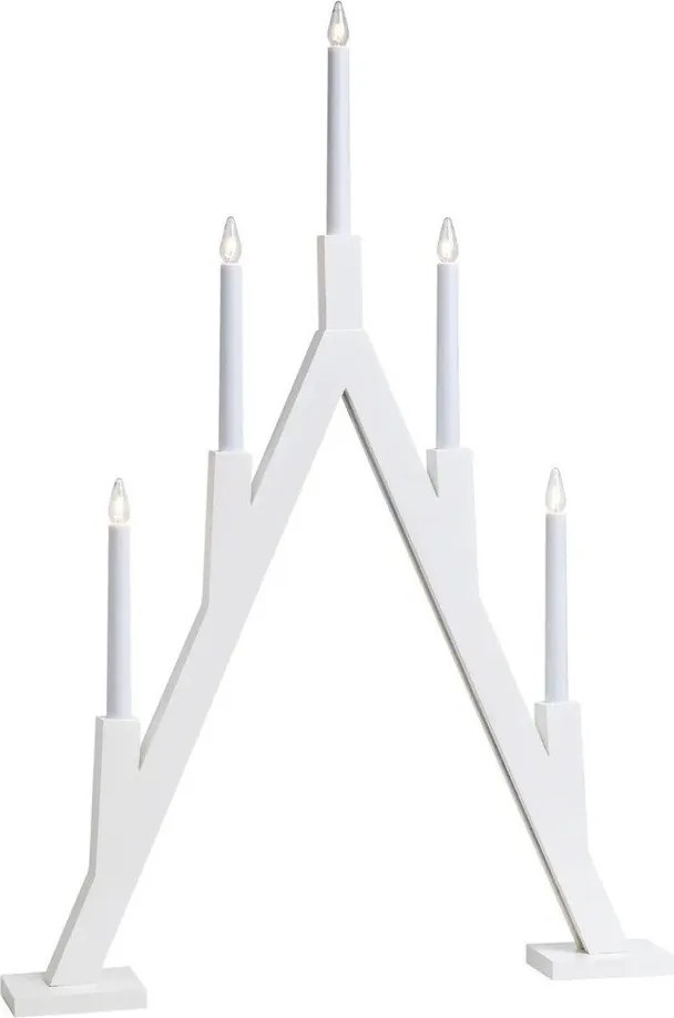 Fehér fénydekoráció karácsonyi mintával Bjurfors – Markslöjd