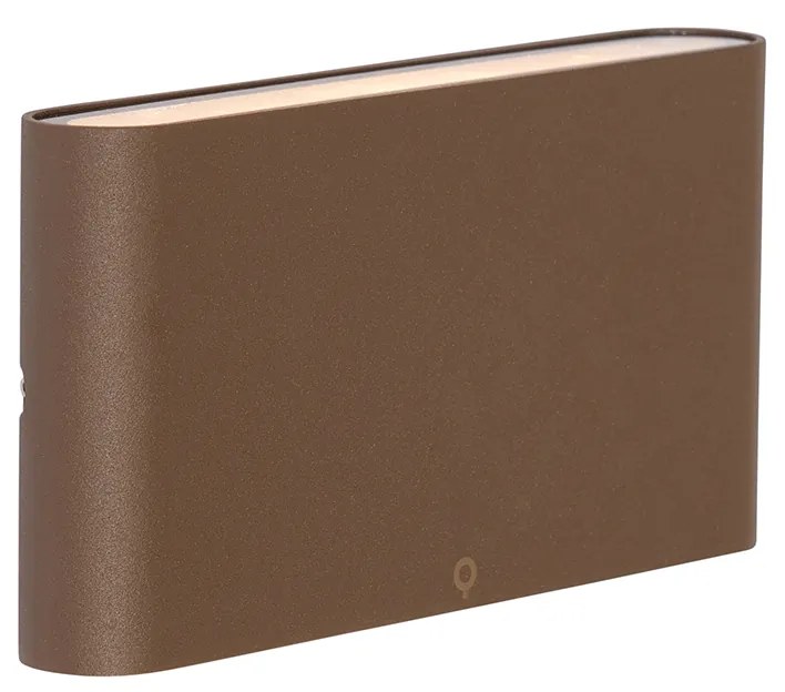 Modern kültéri fali lámpa rozsdabarna 17,5 cm LED-del IP65 - Batt