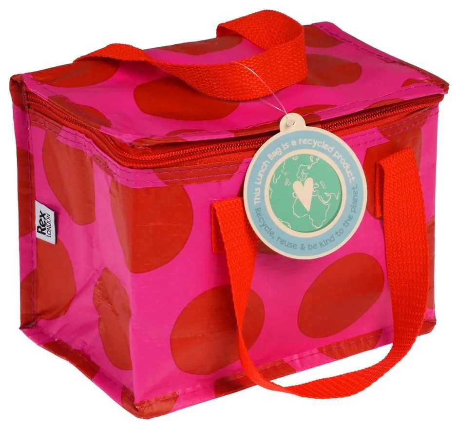 Piros-rózsaszín hűtőtáska Spotlight – Rex London