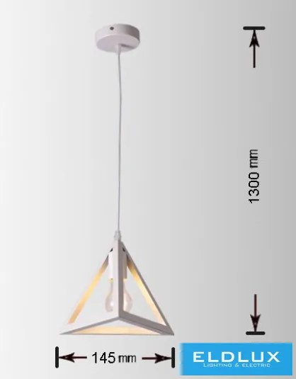 UNIVERSO Függeszték 1xE27 IP20 D145x1300mm fehér