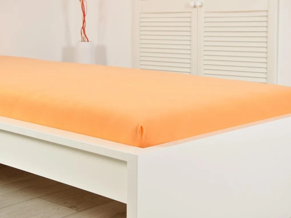 Jersey lepedő kiságyba EXCLUSIVE 70x140 cm lazacszínű