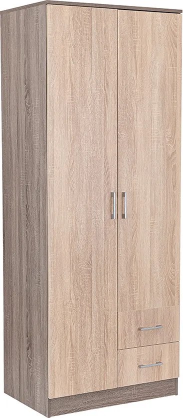 Miami gardróbszekrény 80x205 cm sonoma tölgy-yorki tölgy