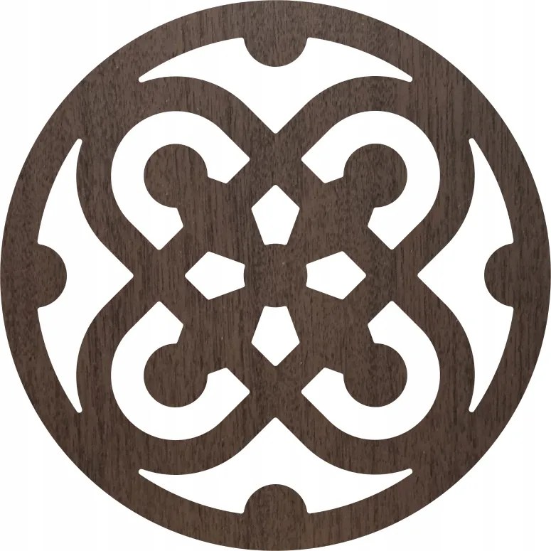 Tányéralátét szett 4 db-os asztali dísz kerek mintás 2