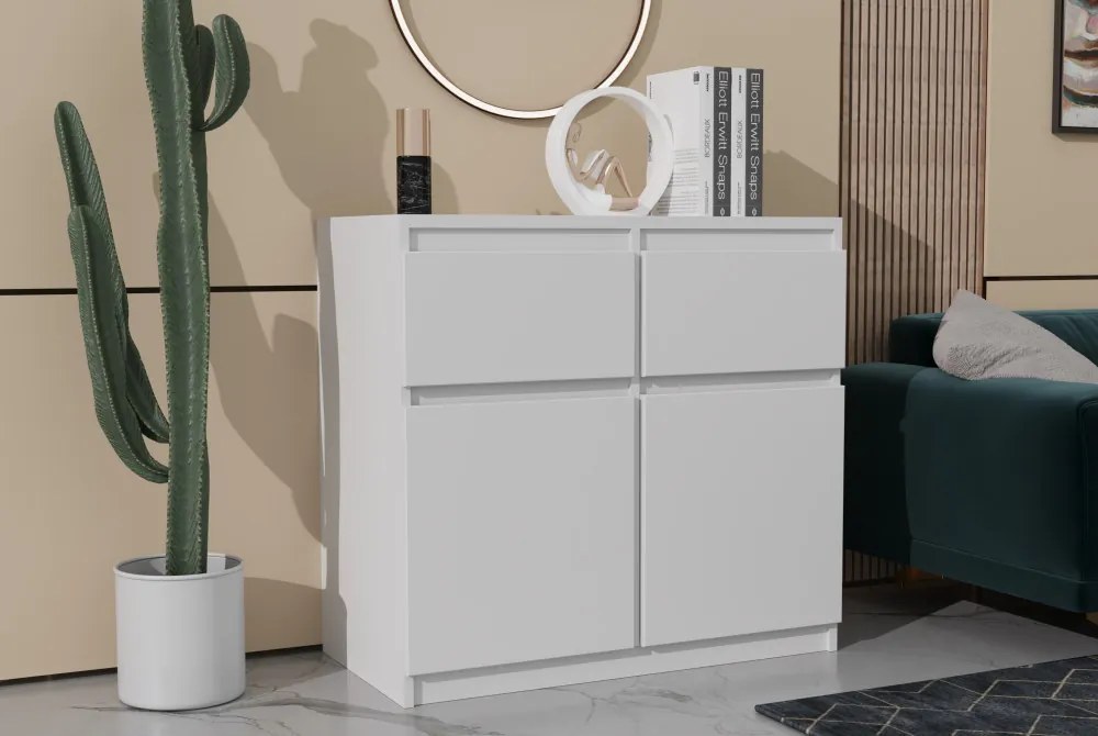 Washington 2S2F Komód Fehér