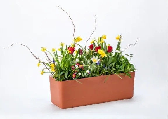 Műanyag önöntözős láda 39,5 cm Berberis – Plastia