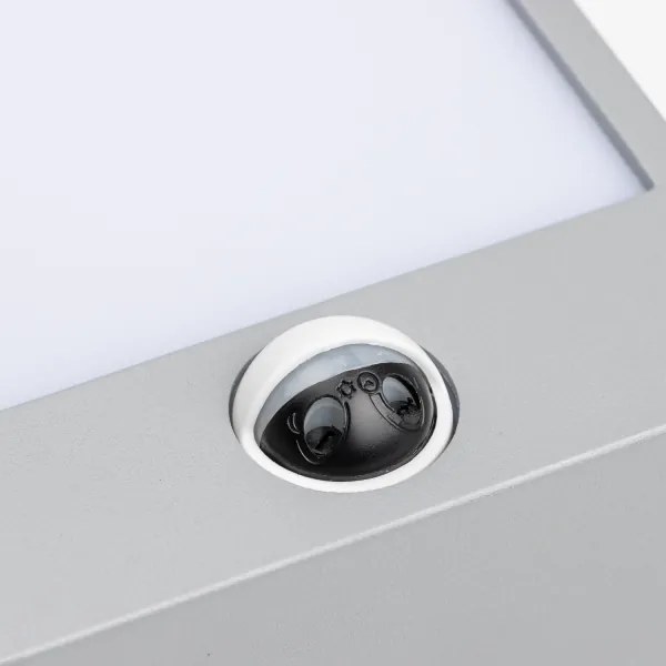 Brilagi TERNI LED 12W 230V kültéri fali lámpa szenzorral, szürke, IP44