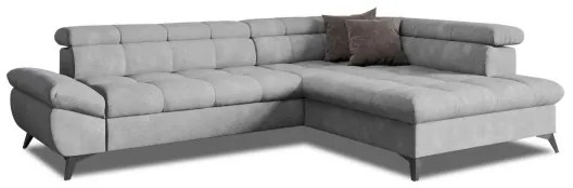Kinyitható sarokkanapé MARANO jobb oldali, szürke