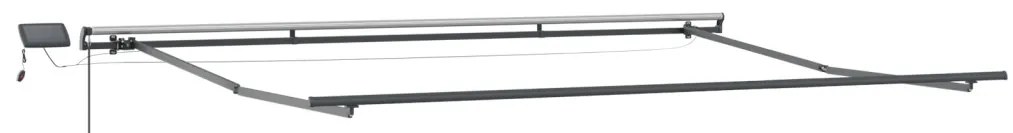 Behúzható napellenző Világosszürke 400 ×300 cm szövet