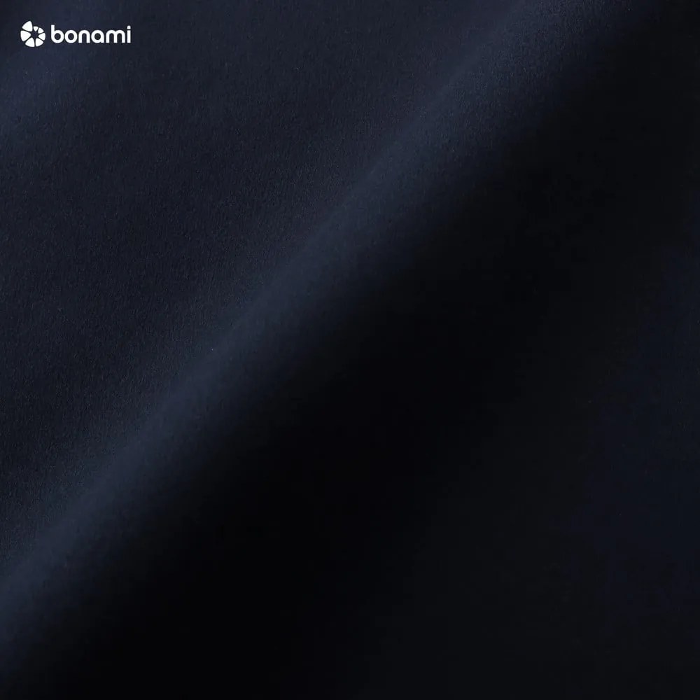 Santo kék kinyitható bársony sarokkanapé, jobb oldali - Milo Casa