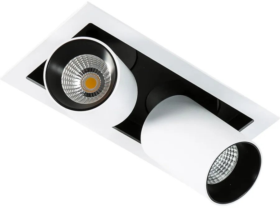 Italux MERCANTA GL7117-2/12W 4000K WH+BL Beépíthető spotlámpa 2x12W/LED 1640LM IP20