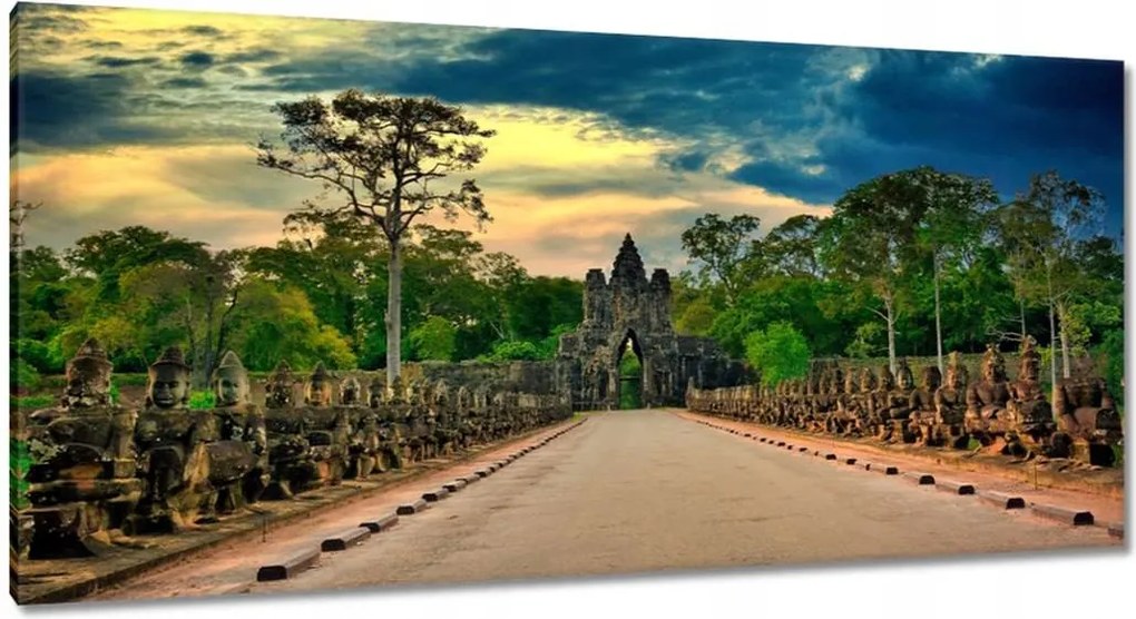 Festmények 115x55 Tonle Om South Gate