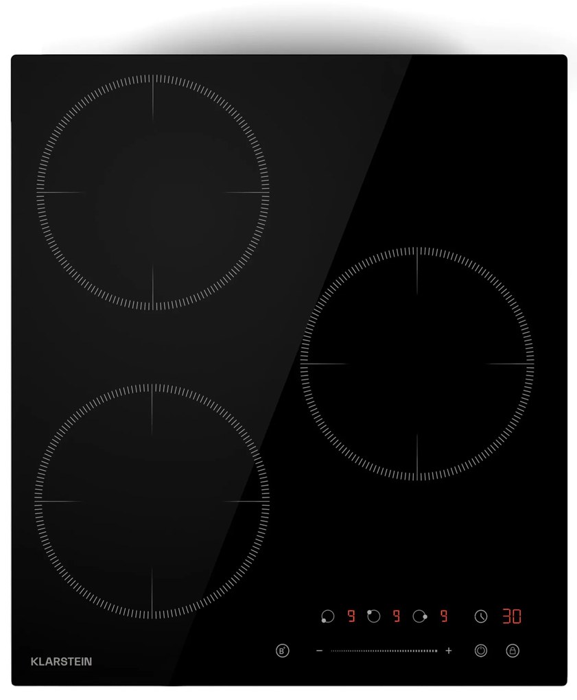 Klarstein Delicatessa Indukciós főzőlap, 45 cm, 6600 W, 3 főzőlap